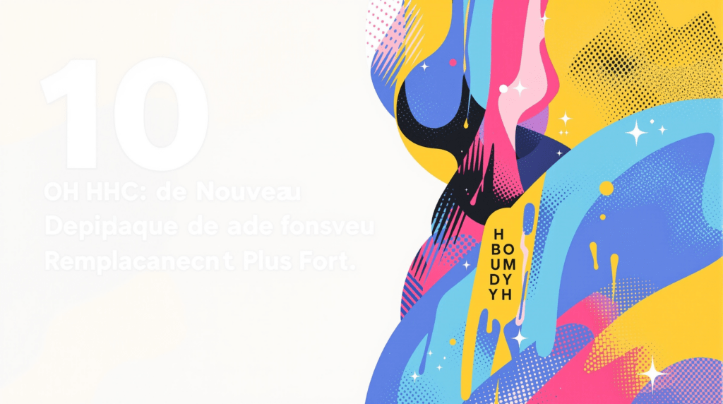 une affiche colorée avec le visage d'une femme