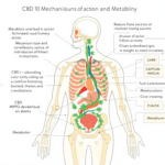 un schéma du corps humain avec des étiquettes