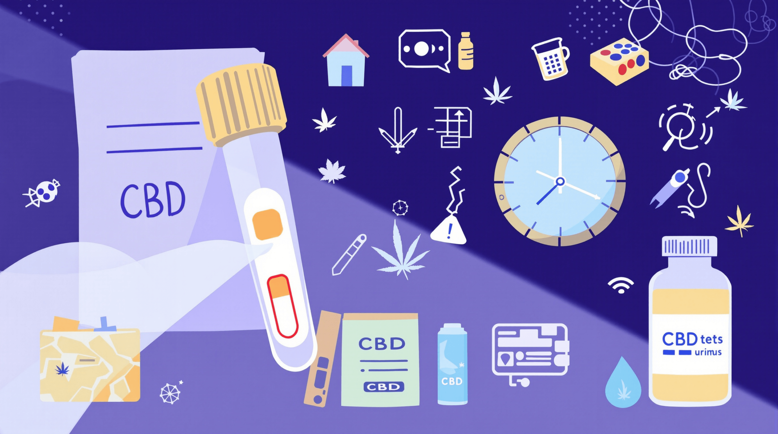 une illustration d'une personne tenant un papier sur lequel figure le mot cbd