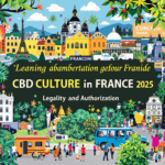 une photo d'une ville entourée d'arbres et de fleurs