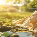 une femme allongée dans l'herbe près d'un plan d'eau