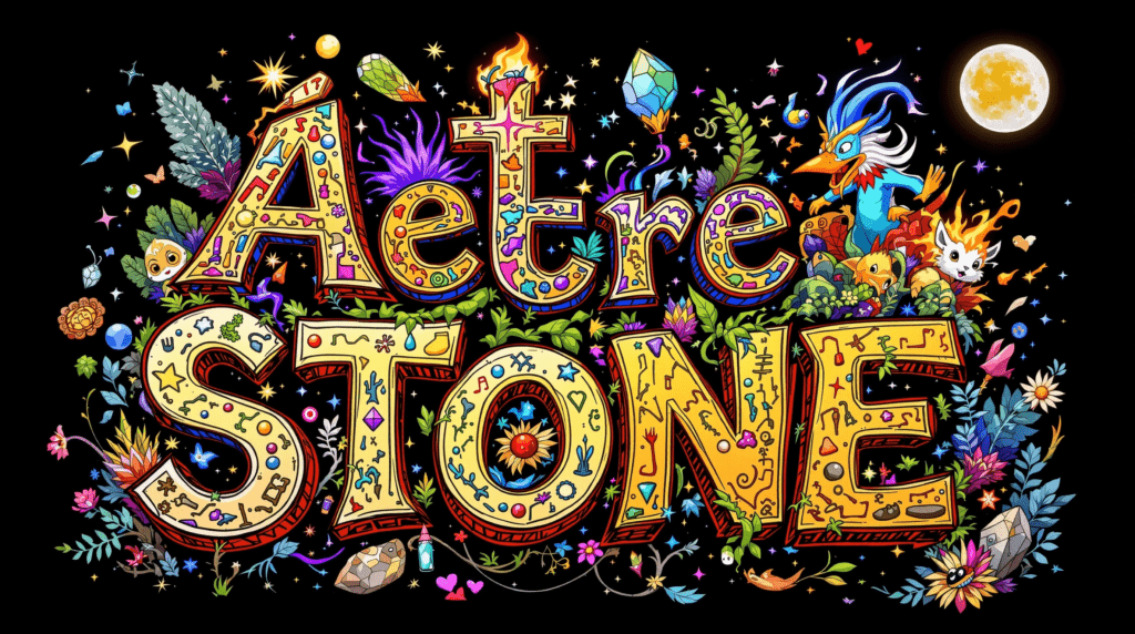 le nom du mot est entouré de fleurs et de plantes