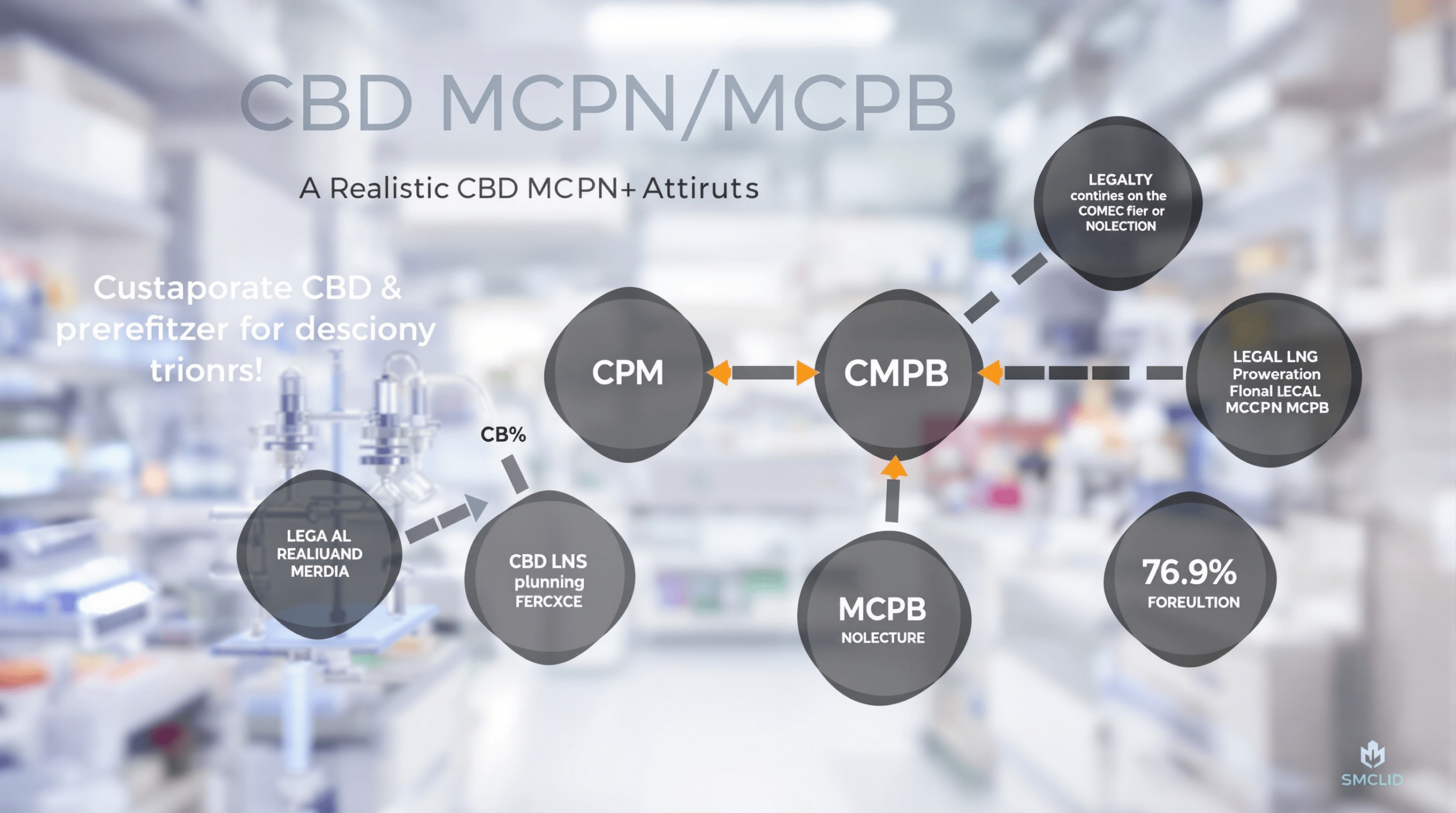 diagramme d'un produit cbd mcp / mcp