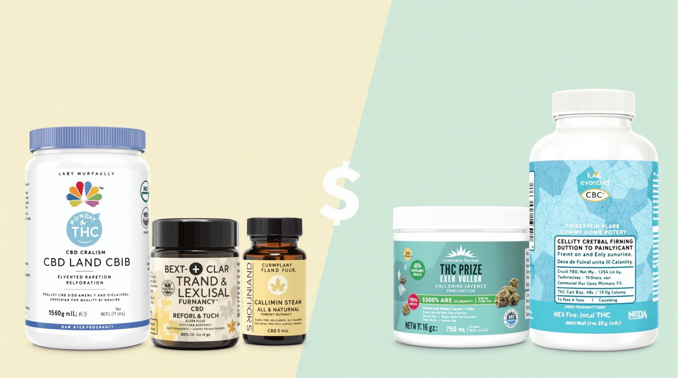 trois bouteilles de cbd et une bouteille de cbd