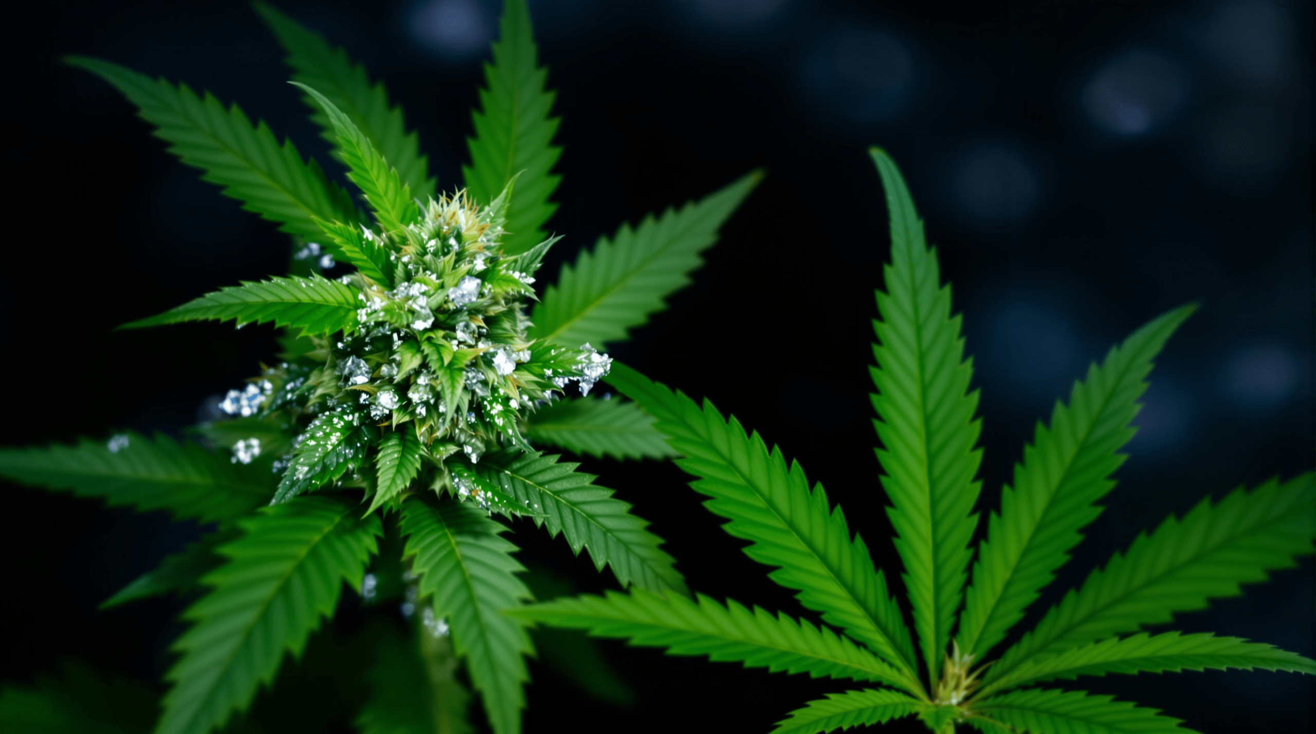 gros plan d'une plante verte avec des gouttes d'eau sur elle