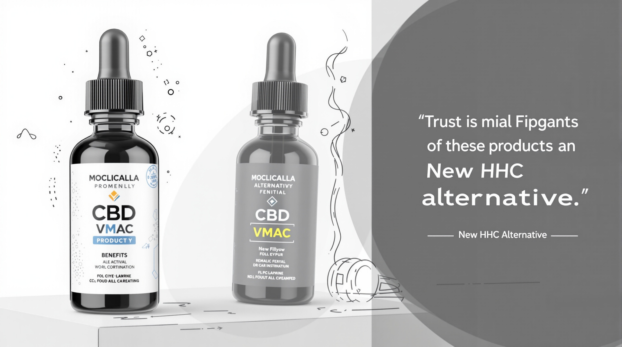 une bouteille de cbd vape à côté d'une bouteille de cbd vape