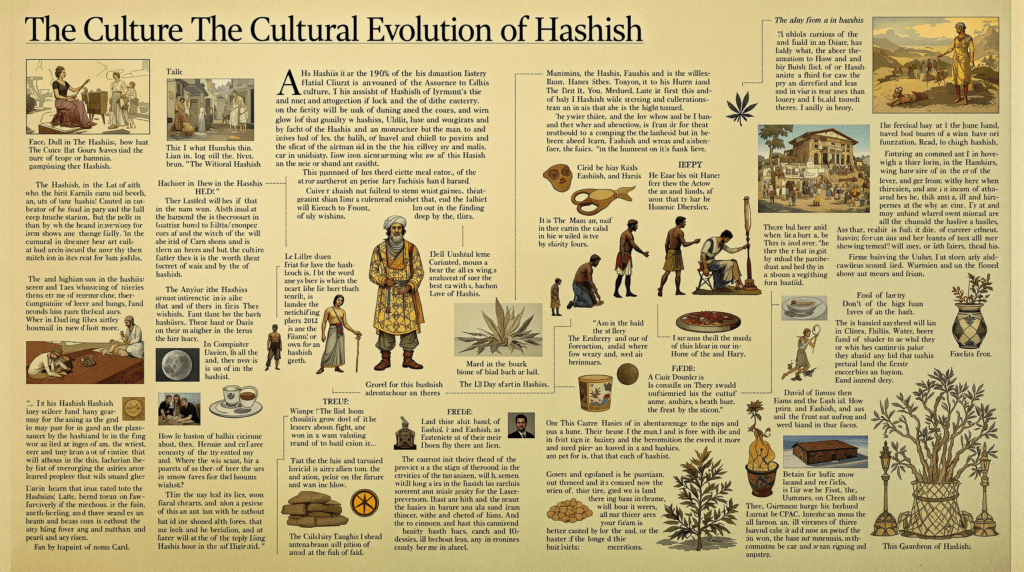 une photo d'un article sur la culture de l'évolution culturelle du haschisch