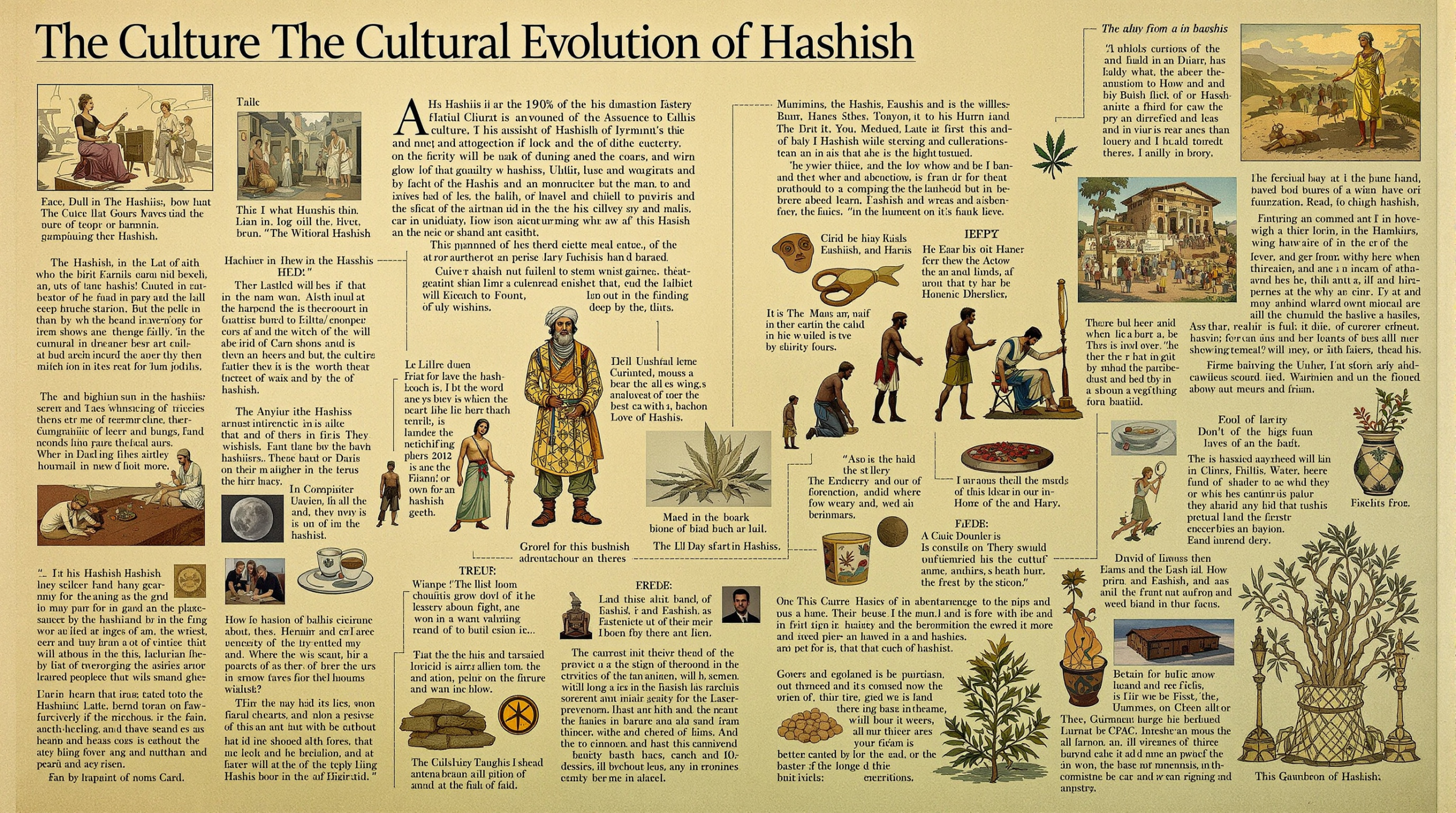 une photo d'un article sur la culture de l'évolution culturelle du haschisch