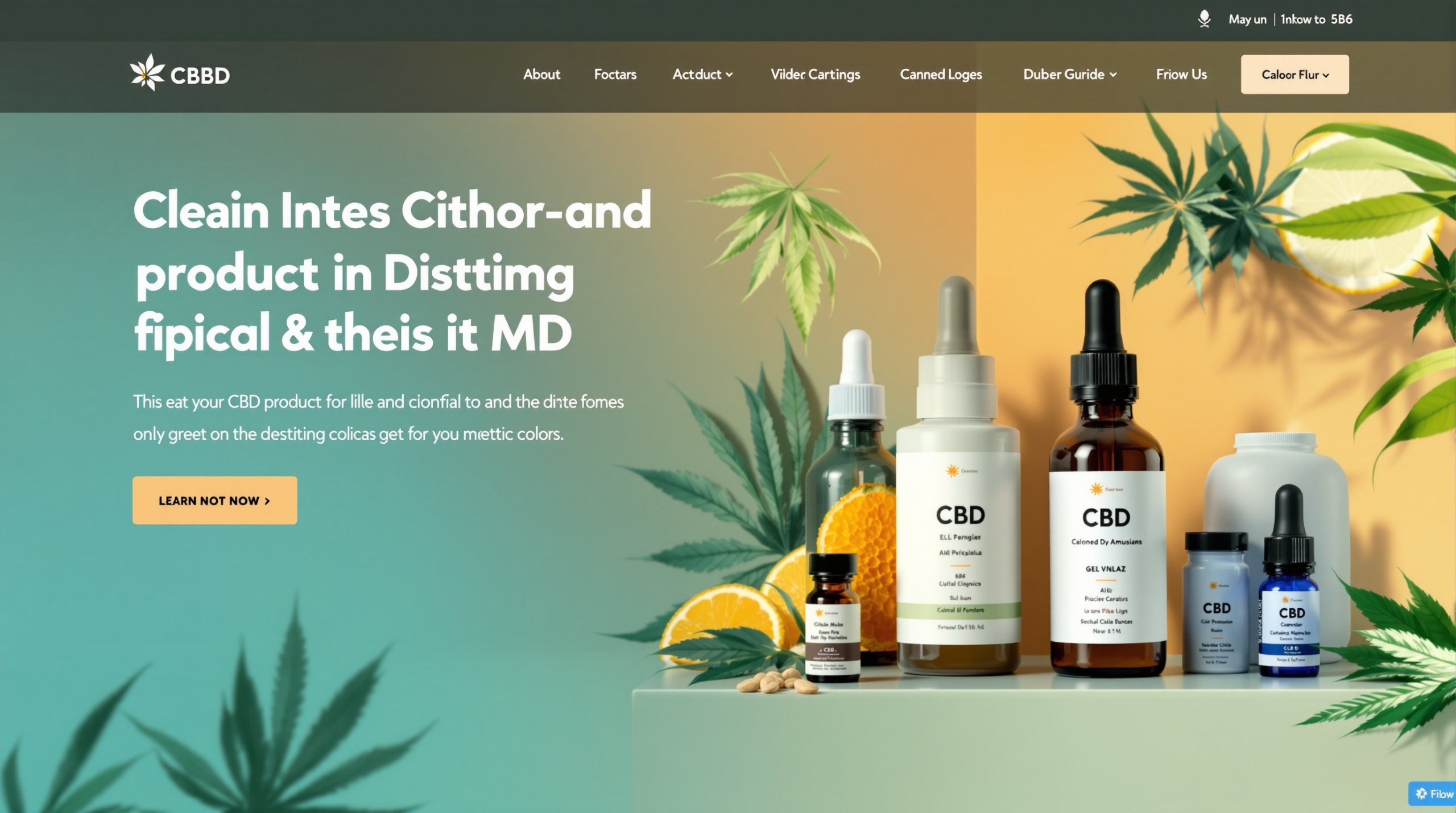 le site web pour le cbd est affiché sur une étagère