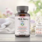 gros plan d'une bouteille d'allègement de pois