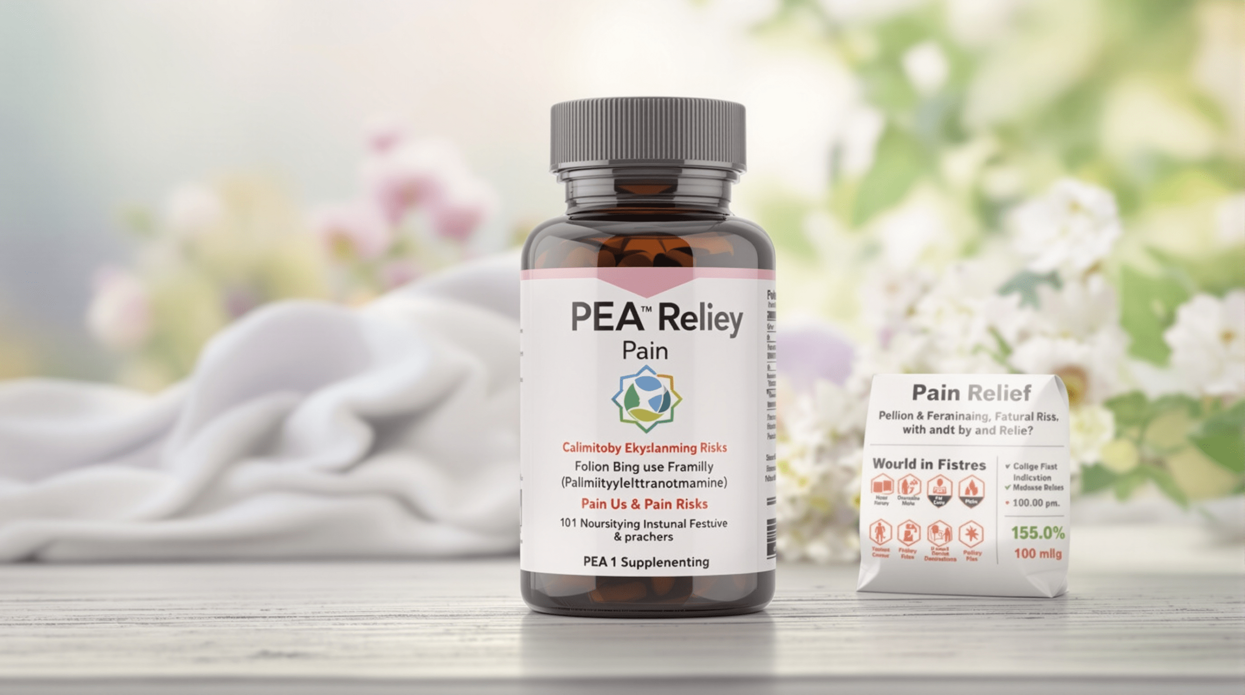 gros plan d'une bouteille d'allègement de pois