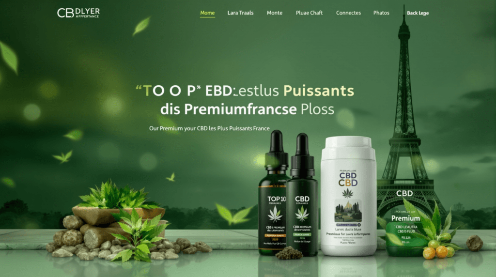 Conception d'un site web pour une entreprise spécialisée dans le cannabis